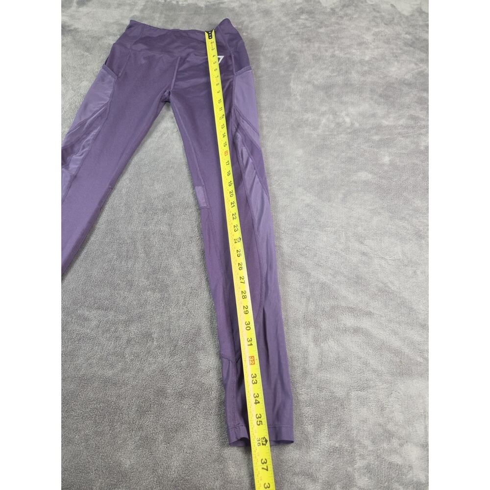 Gymshark Women's Dry Pocket Mesh Size S Purple Leggings Activewear Gym C37-23 - Picture 2 of 10